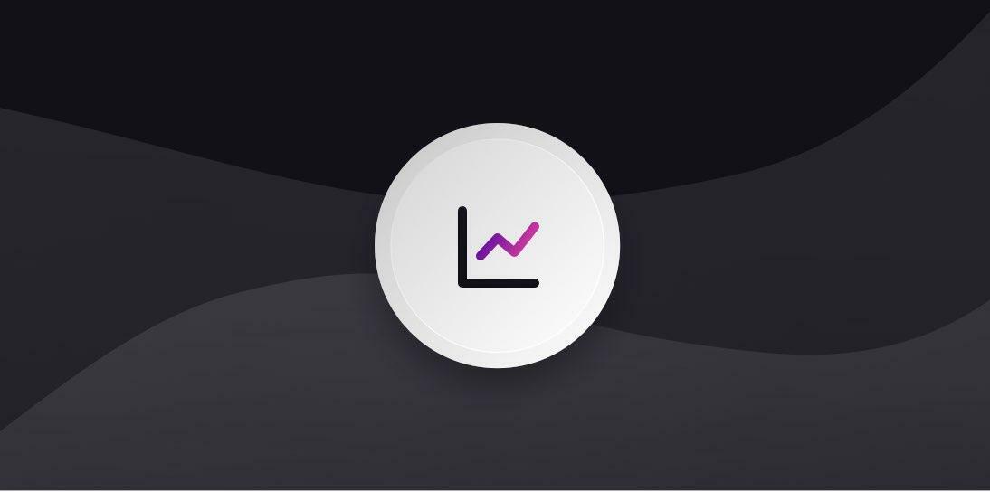 Illustration Icon Analytics V1 Dark Waves Generic