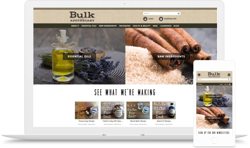 Bulk Apothecary Laptop iphone