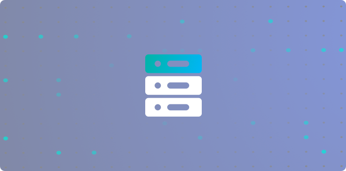 Illustration Dot Grid Icon Server Database Generic